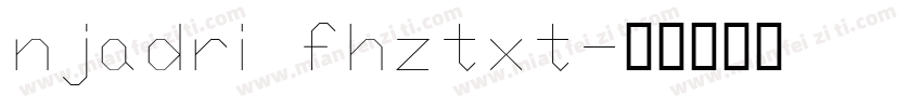 njadri fhztxt字体转换